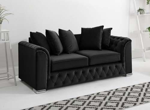 Plush velvet sofa set 2 - plush,