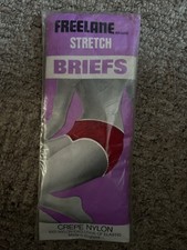 Vintage NYLON Red White Lace