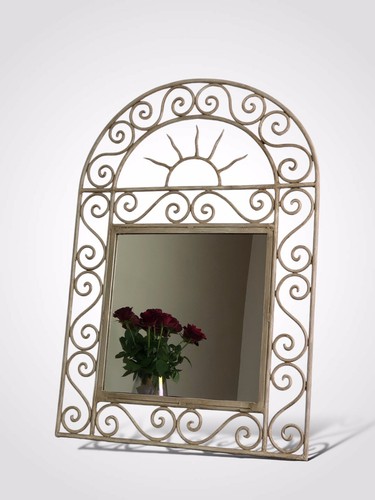 Wall mirror painted wrought - mirror,
