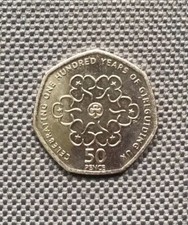 RARE Celebrating One Hundred Years of Girlguiding UK 50p Coin