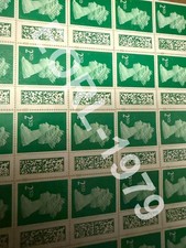 100 x 2nd Second  Class Stamps Unfranked Barcoded Genuine With Original Gum