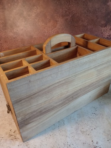 Vintage wooden sewing box - sewing,