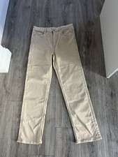 BNWOT LADIES M&S COLLECTION THE SOPHIA STRAIGHT LEG BEIGE STRETCH JEANS SZE 14 S