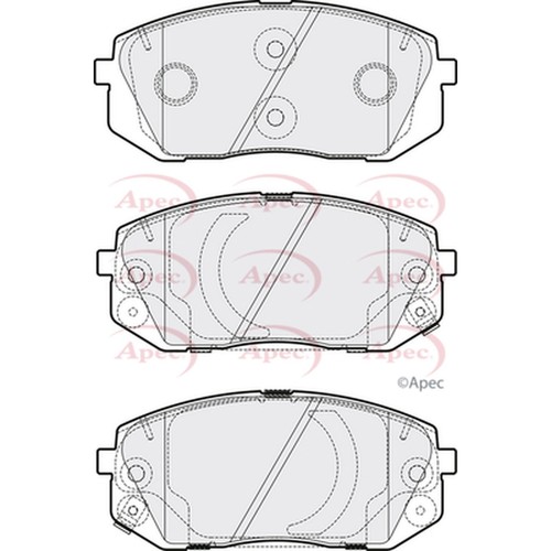 Brake pads set for hyundai - pads,
