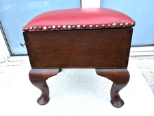 ANTIQUE VINTAGE RED LEATHER