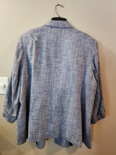 Dkny blue herringbone linen - dkny,