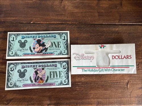 Vintage disney dollars - dollars, $1