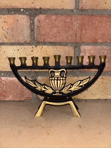 Vintage dayagi brass chanukah - vintage,
