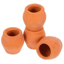 4 Pcs Mini Terracotta Pots