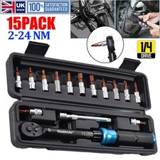 15pc 1/4" Drive Torque Wrench