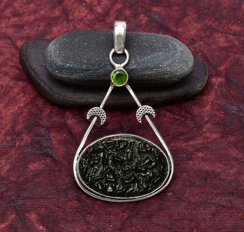 Moldavite gemstone 925 - moldavite,