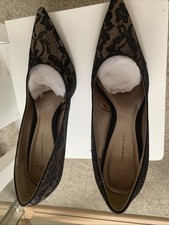 Red Herring Lace Court Shoes