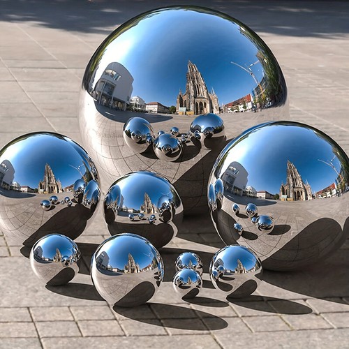 20cm stainless steel mirror - stainless,