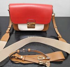 Michael Kors Medium Leather Sloan Editor Crossbody Bag  With Two Straps 