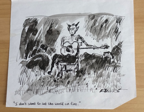 Ray lowry cartoon original - lowry,