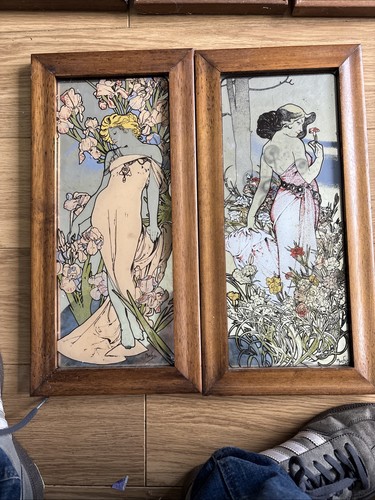 Alphonse mucha set framed - of,
