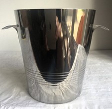 LARGE LETANG & REMY FRANCE Polished Stainless Steel Champagne Bucket Wine Cooler