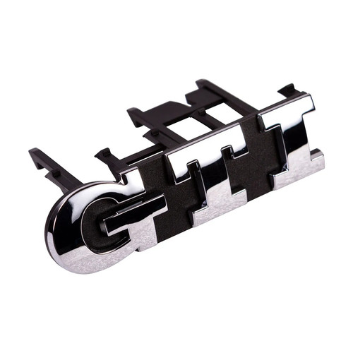 Front gti grille badge chrome - front,