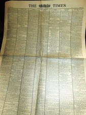 Vintage newspaper the times - newspaper,