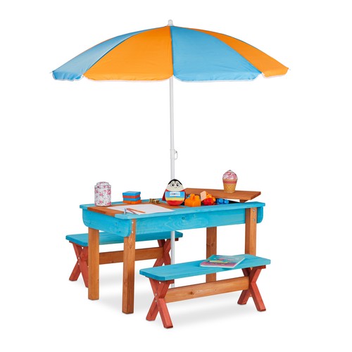Kids picnic play table wooden - kids,