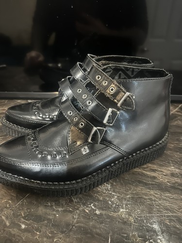 Black faux leather - faux,