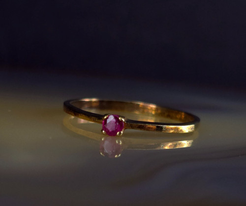 Silver sterling ruby red - silver,