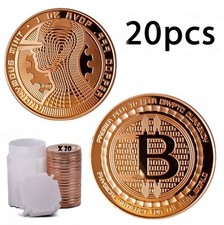 20 x 1oz Copper Bitcoin Guardian Crypto Rounds 999 Fine Bullion Bit Coin Tub New