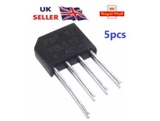 5 x  KBL610 Single-Phase Silicon Bridge Rectifier 6A 1000V AC- DC.