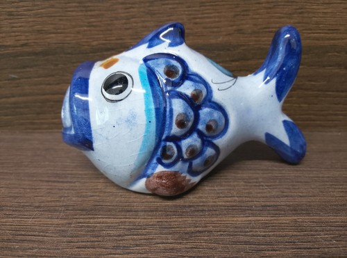 Mexican pottery ceramic fish - pottery,