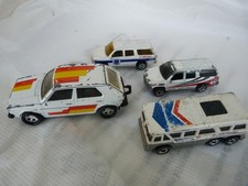 Matchbox etc mixed white cars lot toy cars 1970s inc Greyhound bus