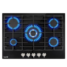 Gas hob with - hob, zones