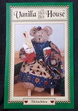 THIMBLES TEDDY BEAR SEWING PATTERN Sewing Tayloring Dressmaking Theme