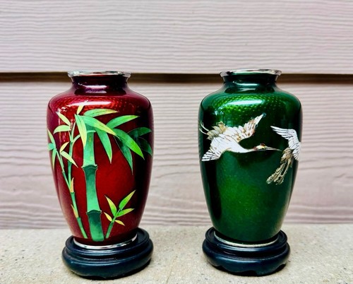 Japanese red bamboo - red, green