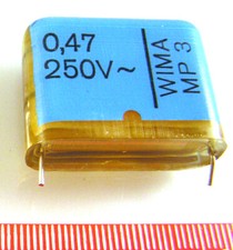 Wima MP3 0.47uf 250v X2 Series GPF Metallised Paper Capacitor OL0419