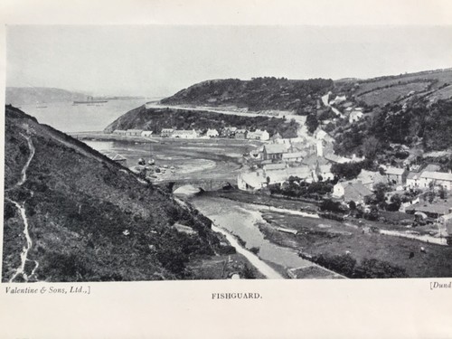 Fishguard vintage print - vintage, c1947