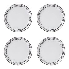 Noir 4pcs Pizza Plates Crisp