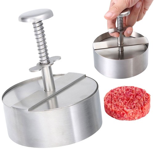 Stainless hamburger press - stainless,