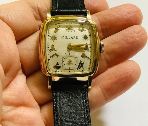 Unique 1959 bulova masonic 17j - unique,