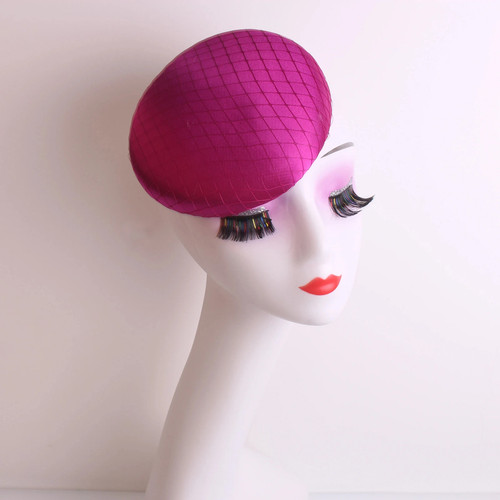 Fascinator hat base satin - fascinator,