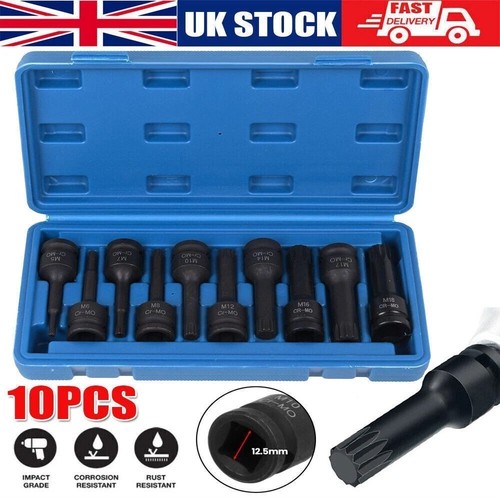 Drive impact spline - 1/2", torx