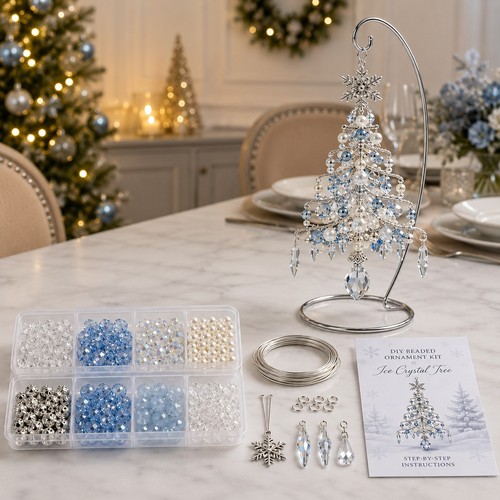 Diy beaded christmas tree - christmas,