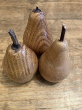 Set Of 3 Vintage Carved/Turned