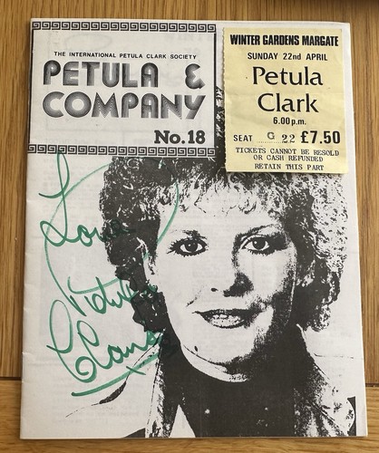 Petula clark rare signed - clark,