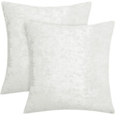 Umi Set of 2 Velvet Cushion Covers Square Plain Throw Pillow Cases Seat Sofa Bed