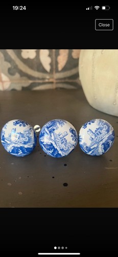 Spode blue italian cabinet - blue,