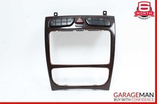 01-04 Mercedes W203 C240 Center Console Radio Hazard Light Trim Panel Bezel Wood