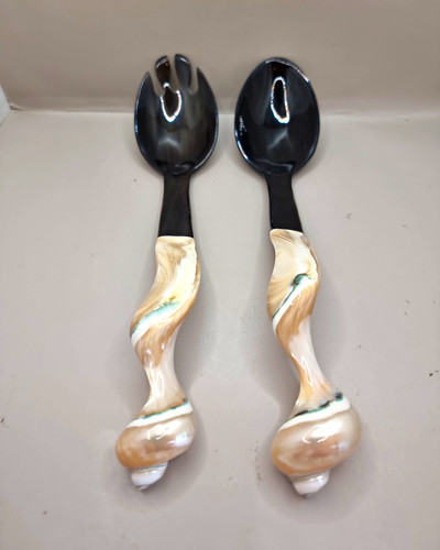 Buffalo horn salad server - salad,
