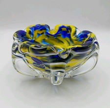 Bohemia Czech Art Glass Bowl