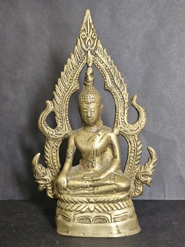 Antique thai bronze buddha - thai,
