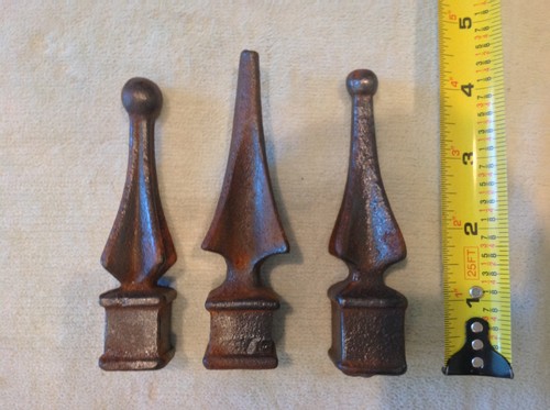 Iron fence finials toppers - iron,